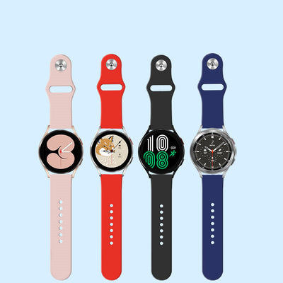 Sports silicone watches with colorful bands and smart accessory compatibility on display